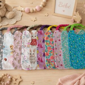 serviette à élastique fille