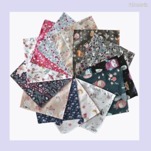 lot mouchoirs en tissu surprise pour fille