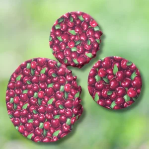 lot 3 charlottes alimentaires cerises