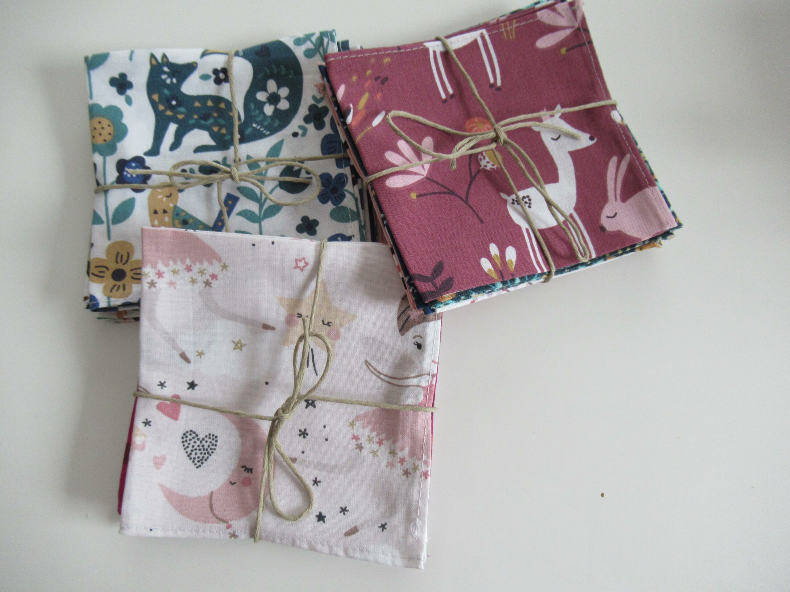 lot mouchoirs en tissu surprise pour fille – Image 2
