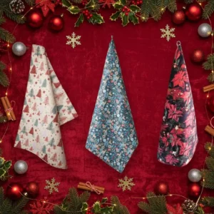 torchons de vaisselle noël, à l'unité motif au choix