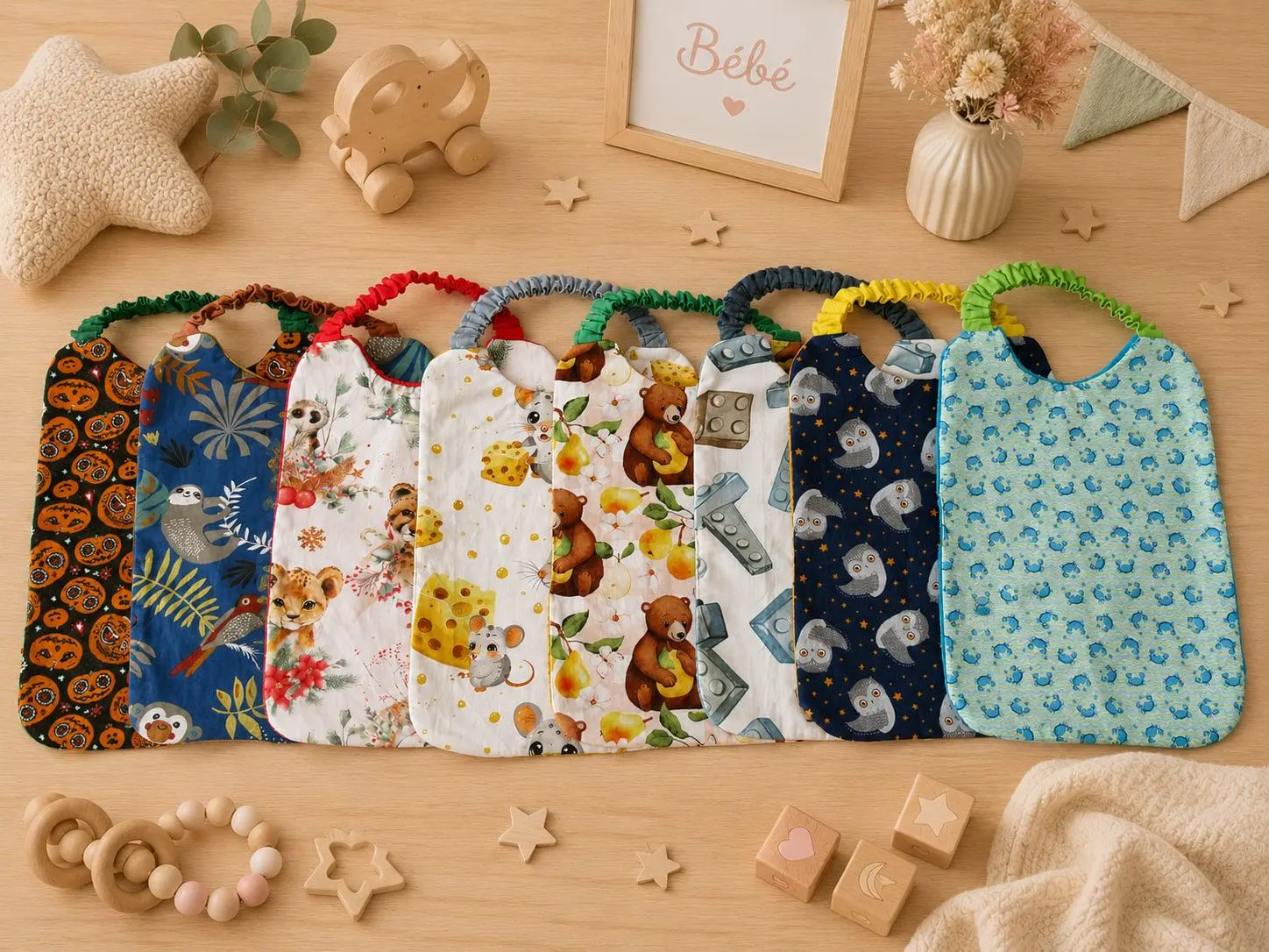 serviette à élastique garcon