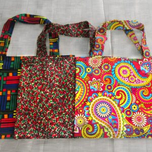 tote bag wax fait main en tissu africain