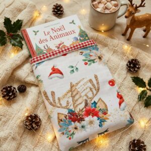 pochette à livre de poche licorne de noël